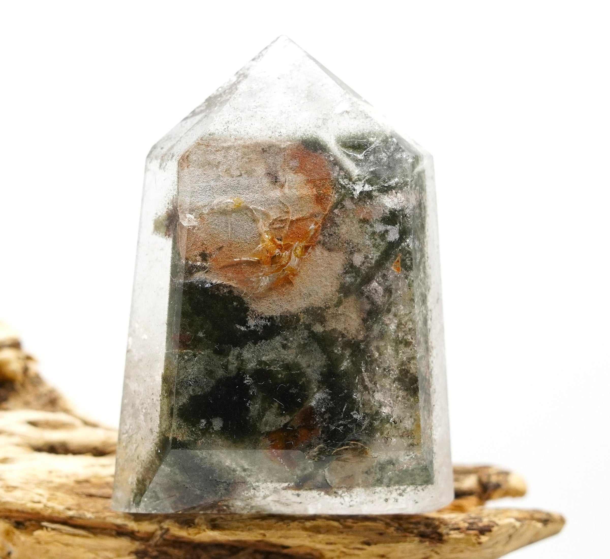 Garden Quartz: Hand-Mined Himalayan Crystal with Chlorite & Lodolite
