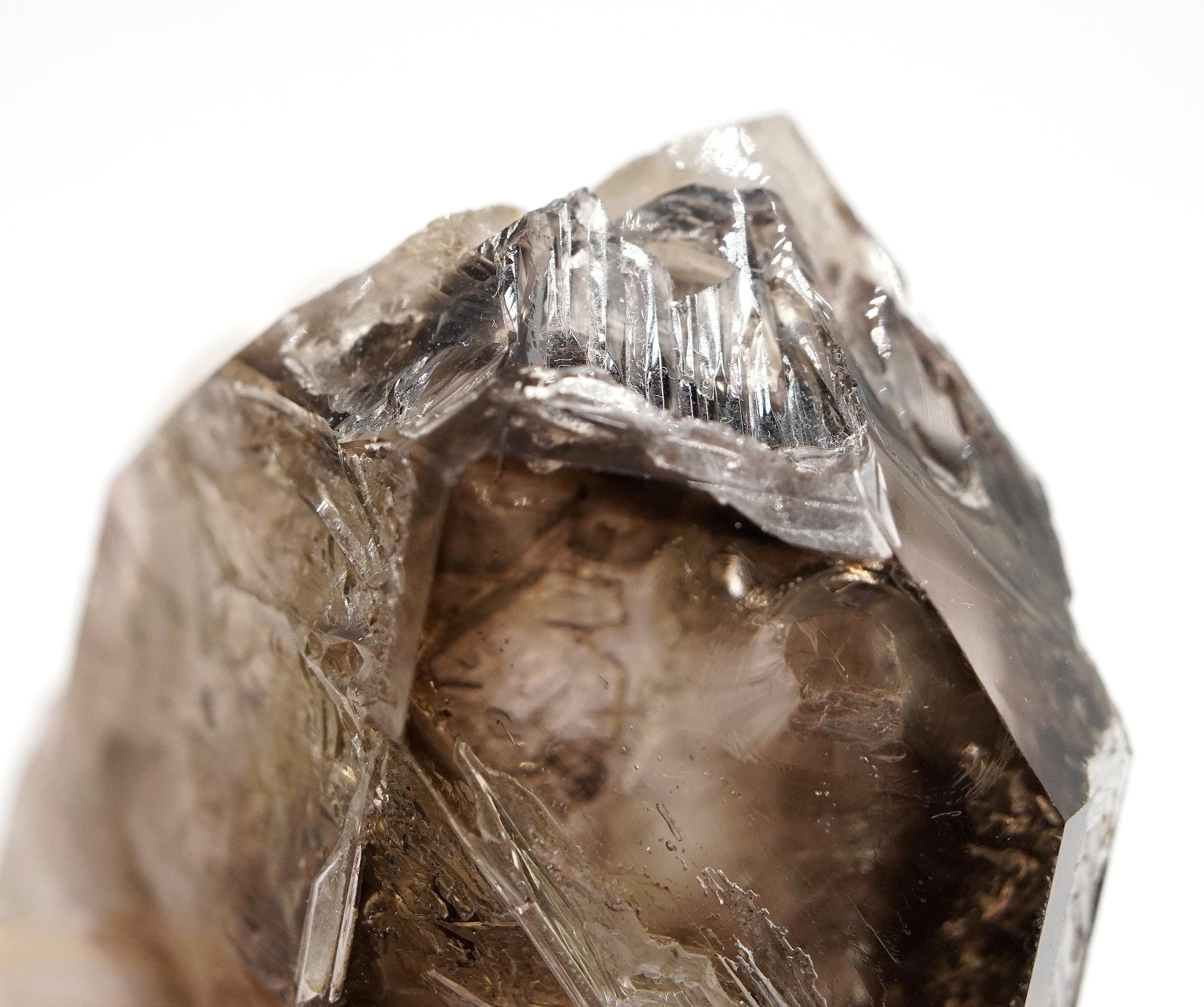 Omapeleki Brandberg Self-Healed Skeletal Black Phantom: Ethically Mined Quartz Crystal