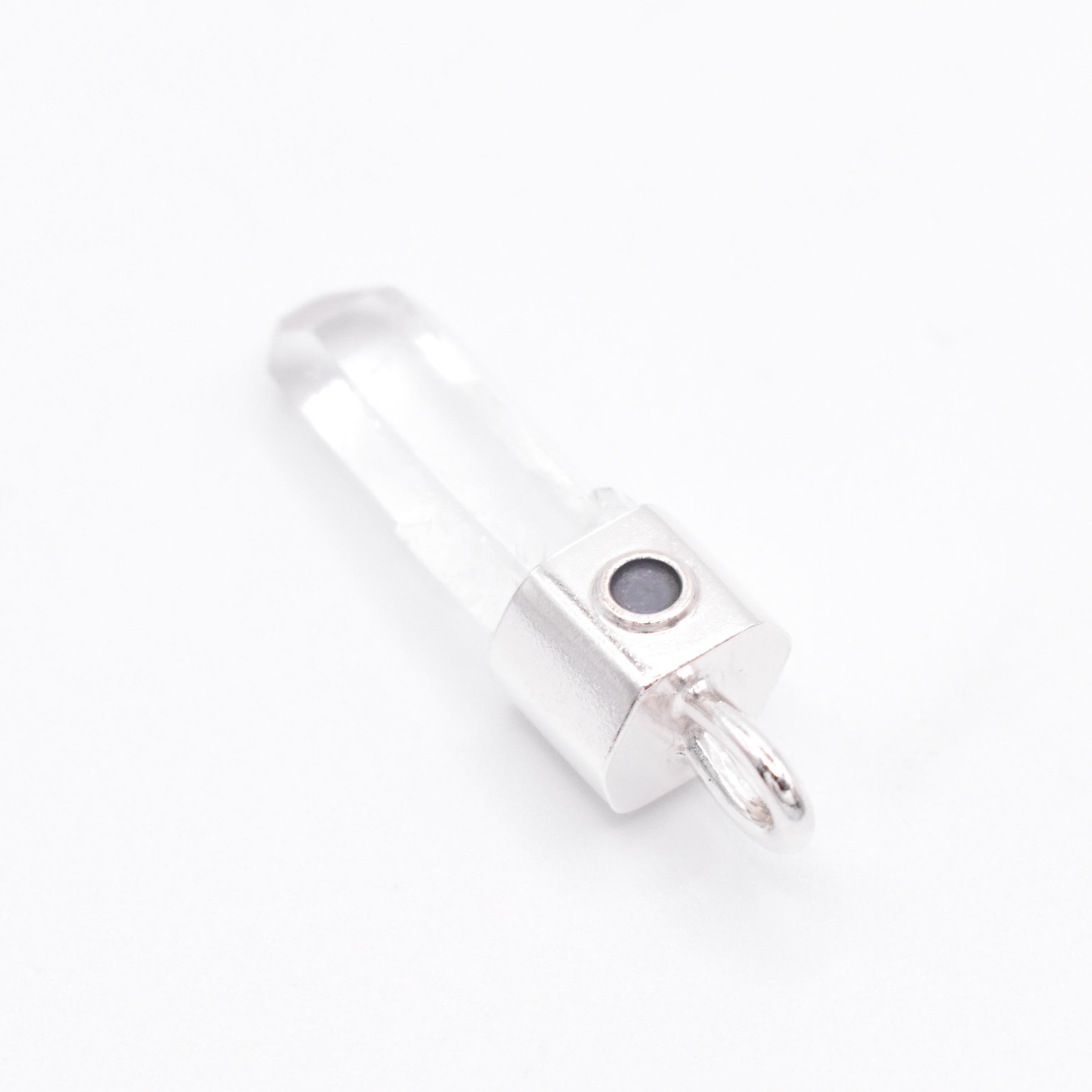 Handmade Himalayan Quartz Oxidised Sterling Silver Pendant