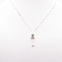 Handmade Himalayan Quartz Oxidised Sterling Silver Pendant