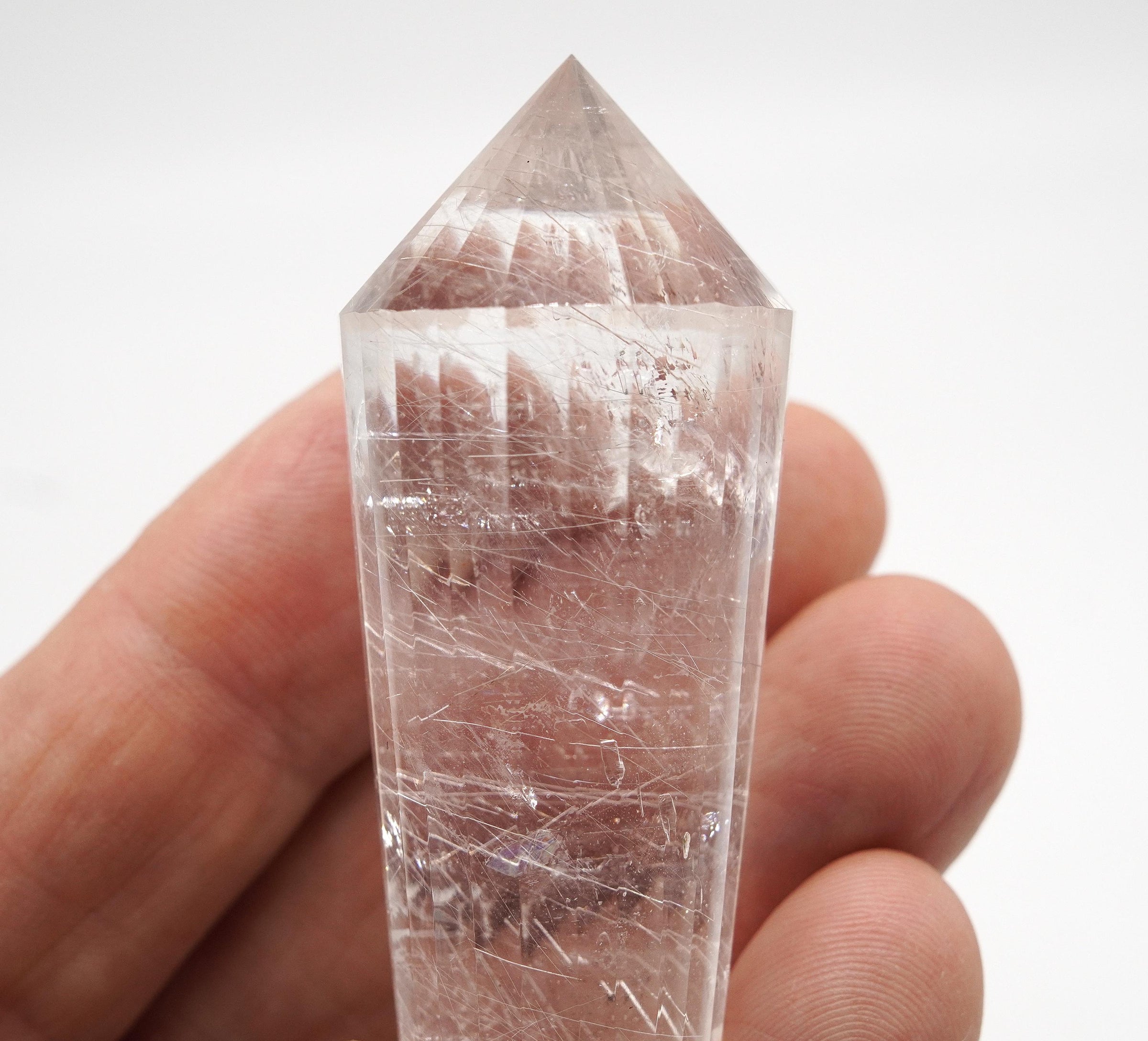 24 Sided Himalayan Rutilated Quartz Vogel Wand