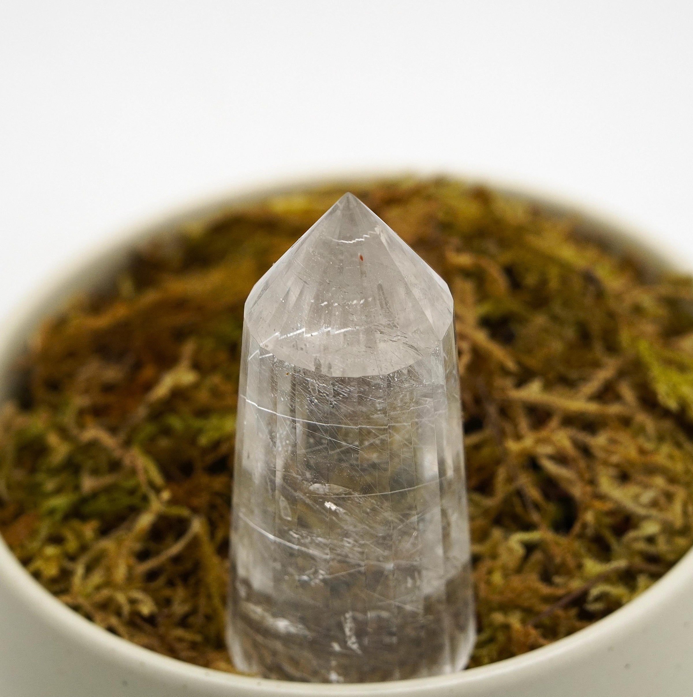 24 Sided Himalayan Rutilated Quartz Vogel Wand