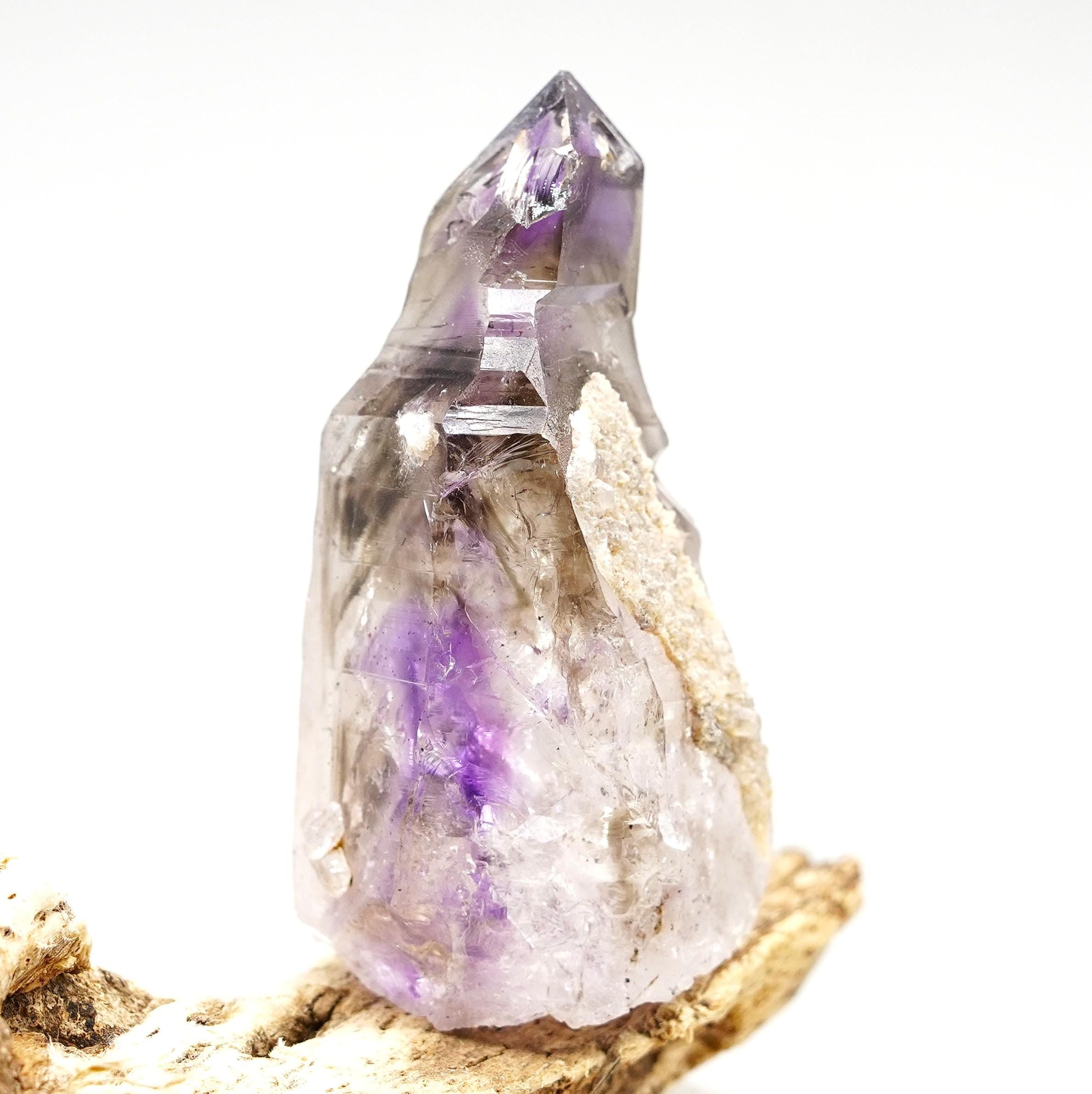 Brandberg Self-Healed Phantom Reverse Sceptre: Ethically Hand-Mined Quartz Crystal
