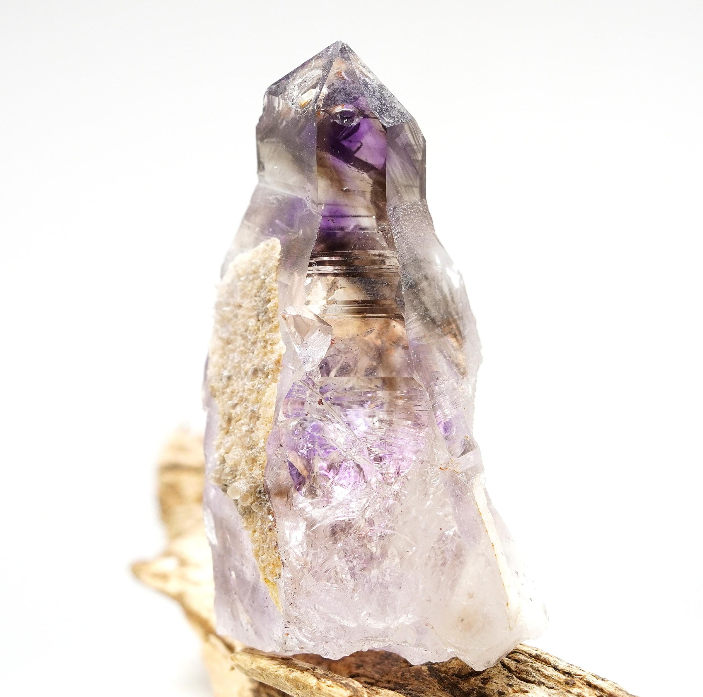 Brandberg Self-Healed Phantom Reverse Sceptre: Ethically Hand-Mined Quartz Crystal