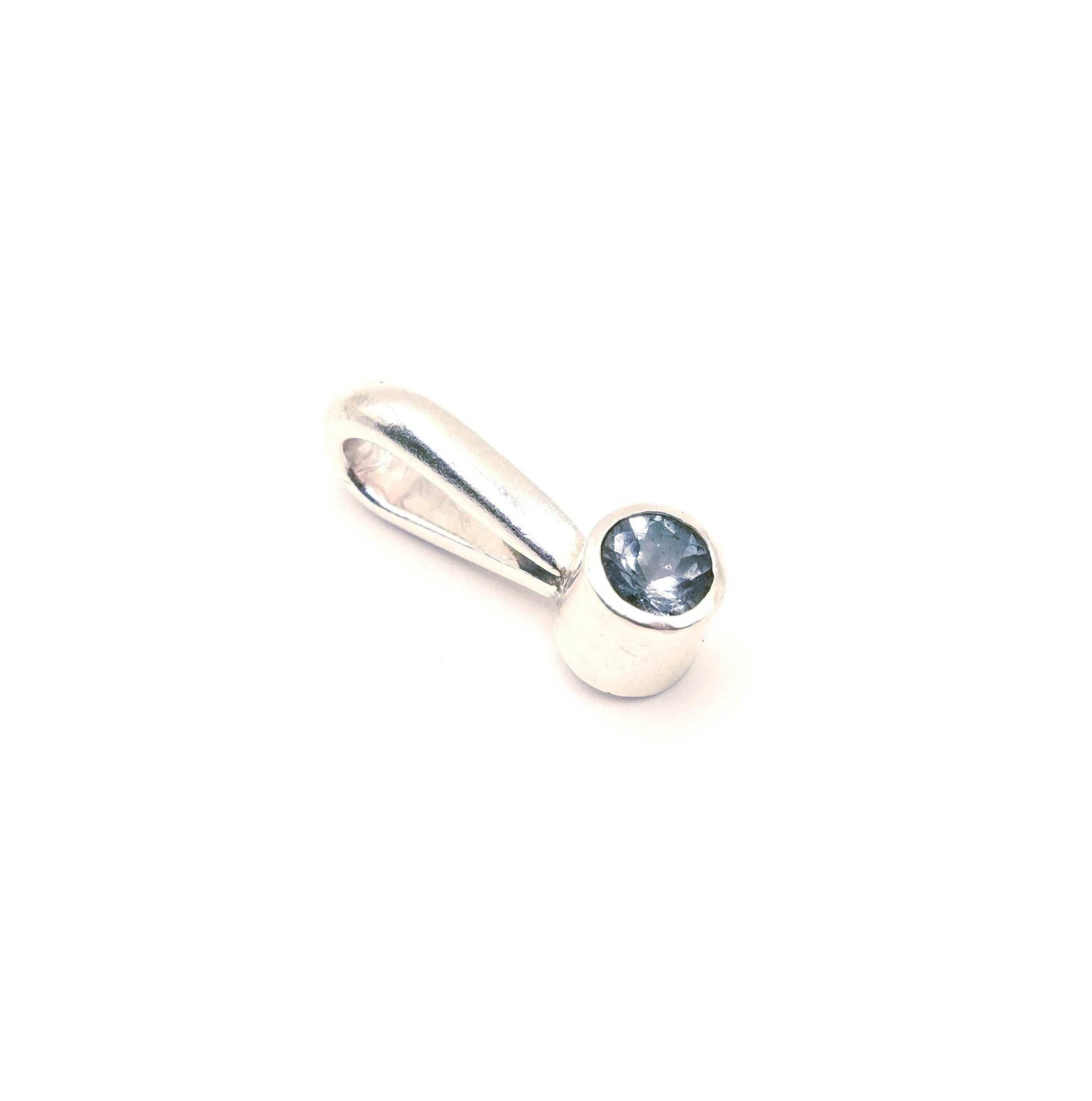 Blue Spinel Sterling Silver Pendant: Unique Handmade Jewellery with Natural Gemstones