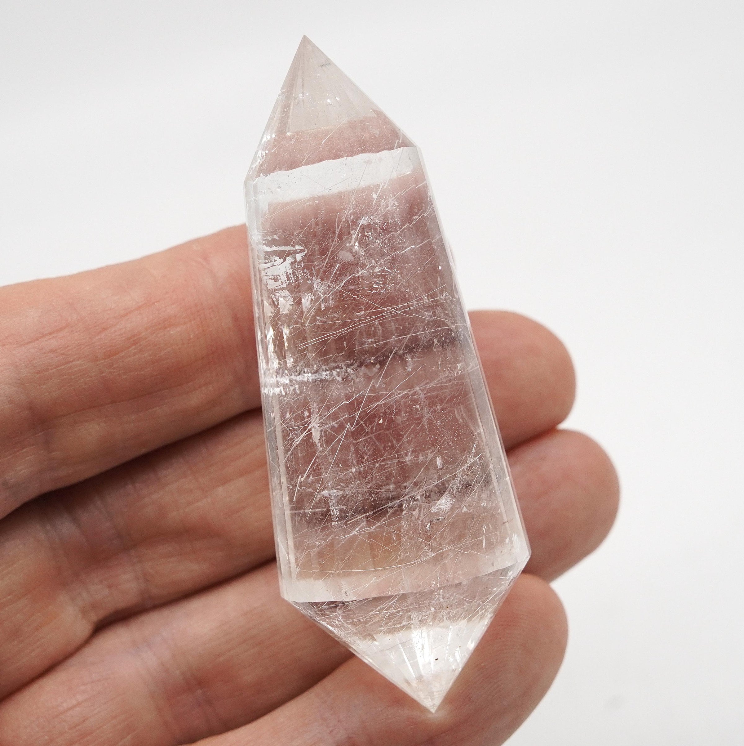 24 Sided Himalayan Rutilated Quartz Vogel Wand