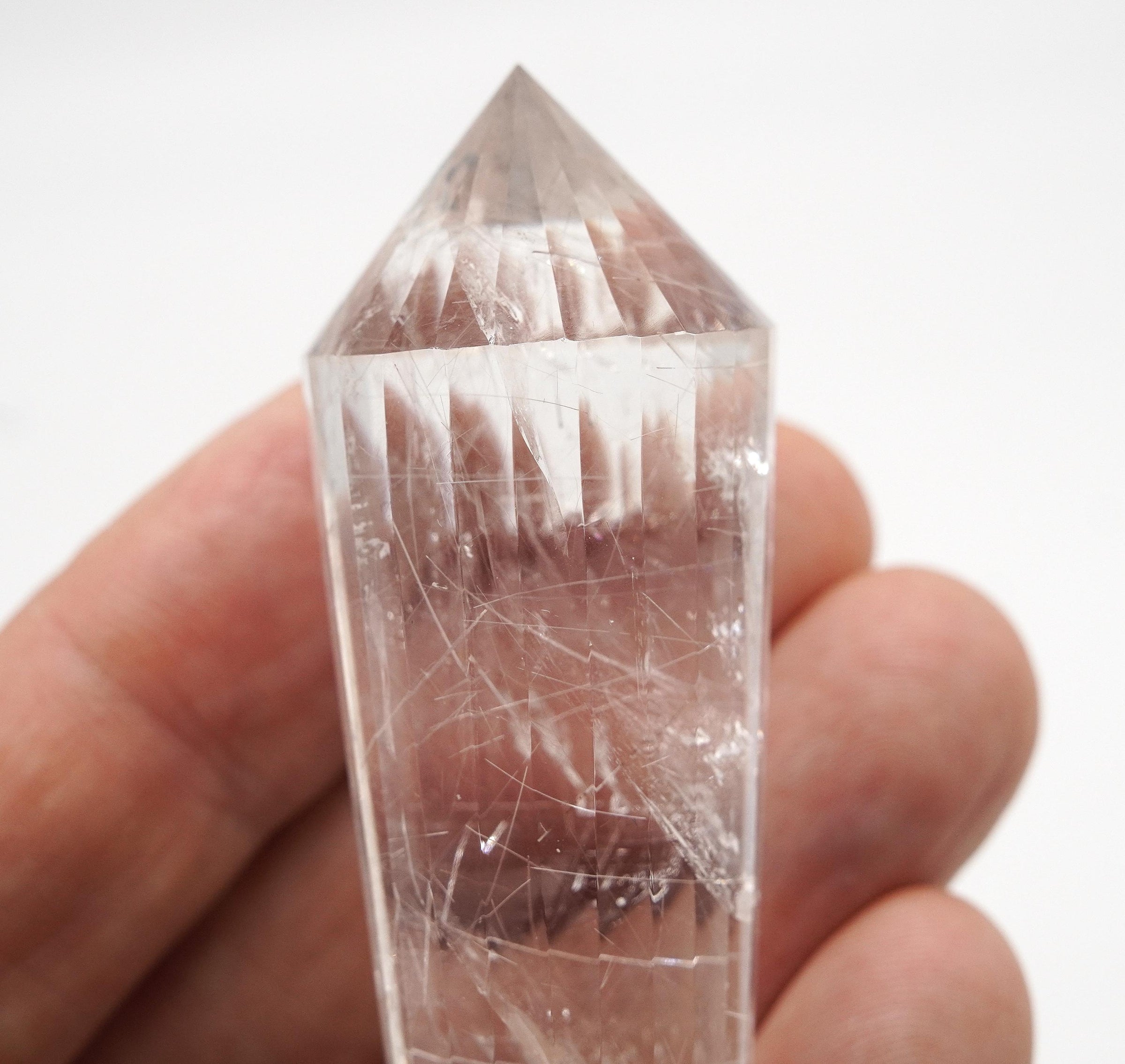 24 Sided Himalayan Rutilated Quartz Vogel Wand