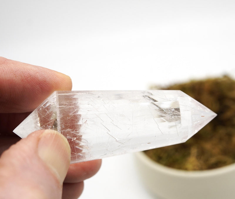 24 Sided Himalayan Rutilated Quartz Vogel Wand