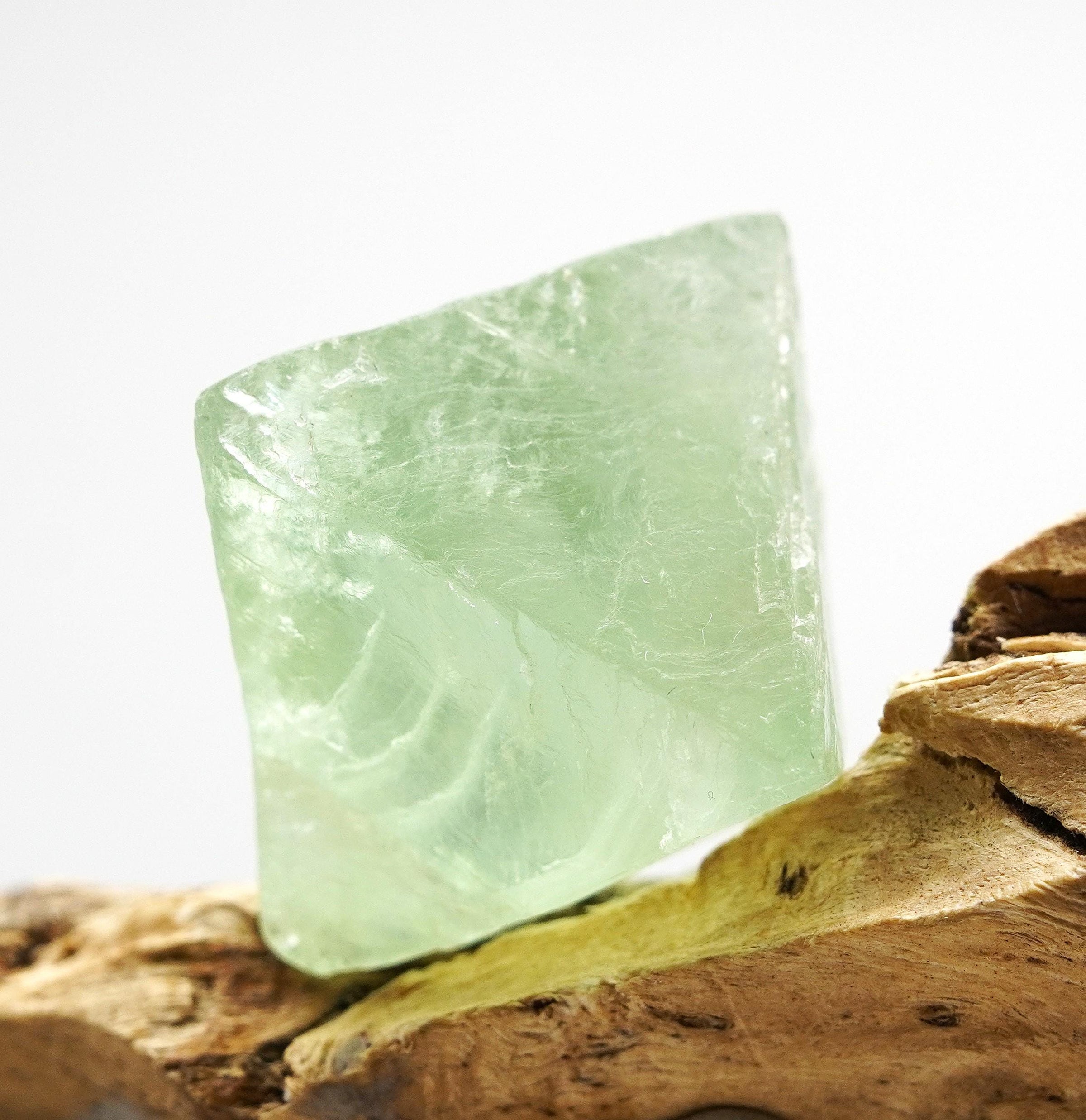 Green Fluorite Natural Octahedron: Ethically Mined Fluorite Crystal