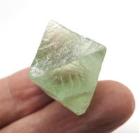 Green Fluorite Natural Octahedron: Ethically Mined Fluorite Crystal