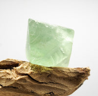 Green Fluorite Natural Octahedron: Ethically Mined Fluorite Crystal