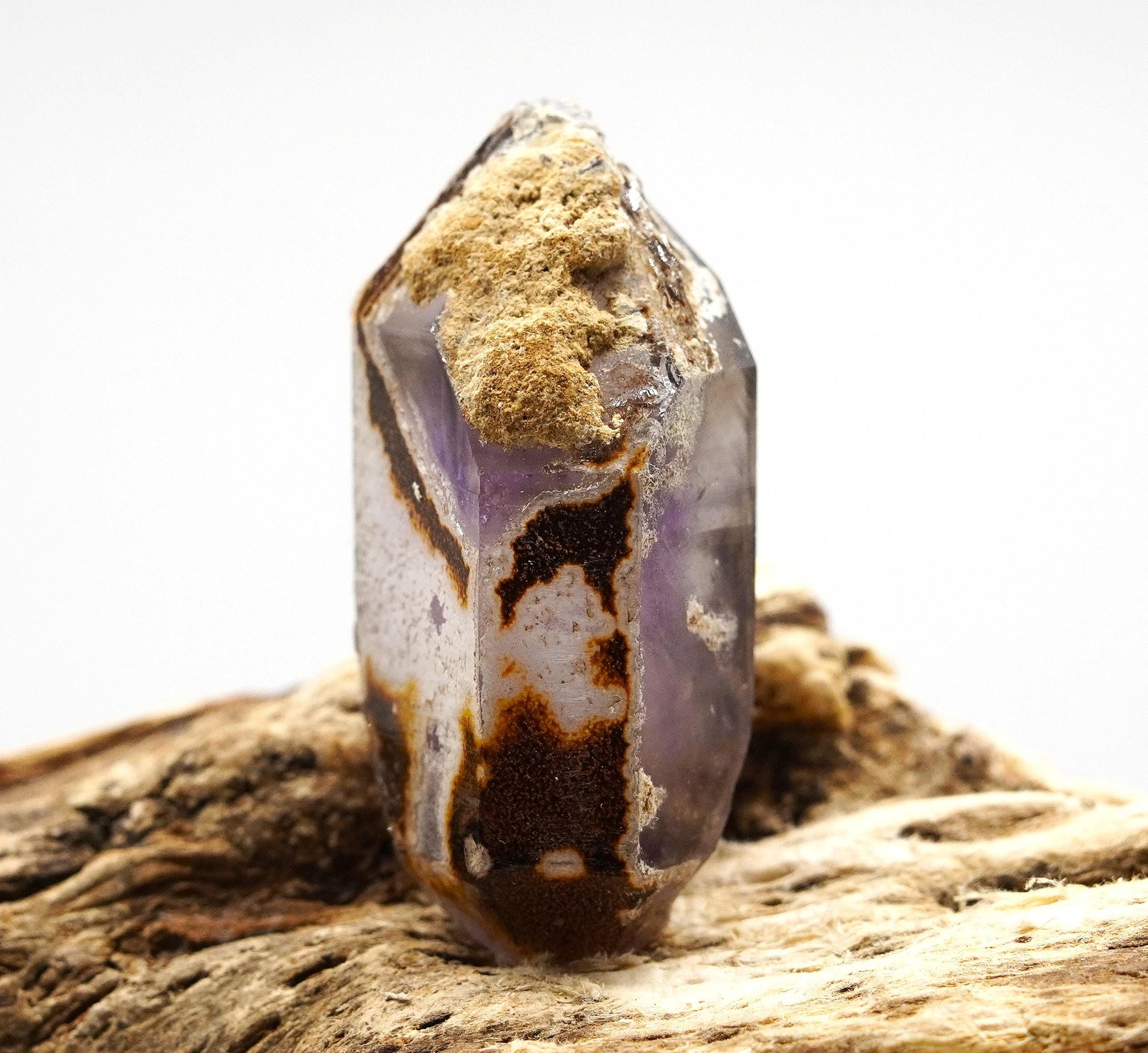 Brandberg Self-Healed Amethyst DT: Ethically Hand-Mined Quartz Crystal