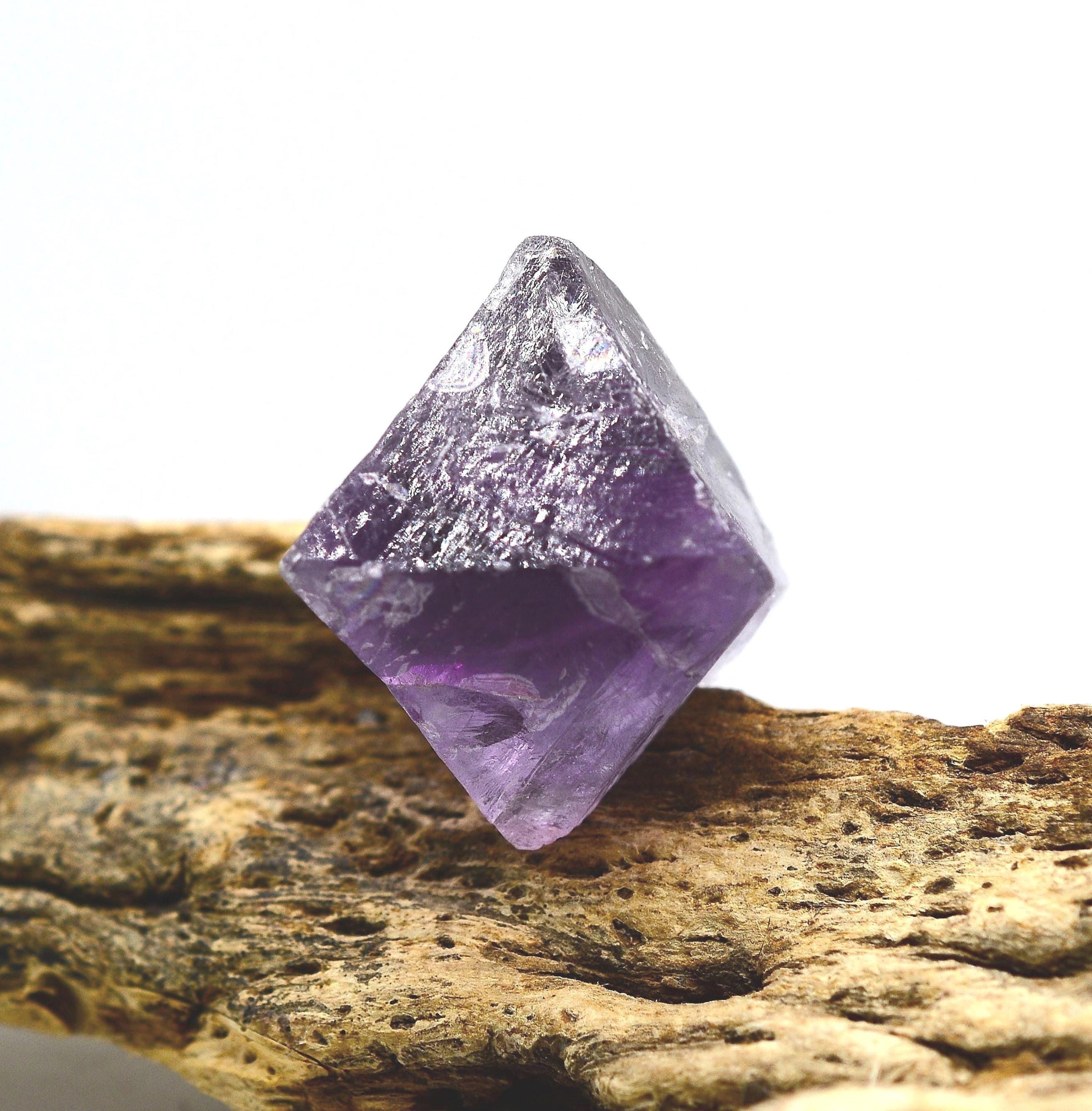Purple Fluorite Natural Octahedron