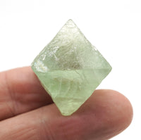 Green Fluorite Natural Octahedron: Ethically Mined Fluorite Crystal