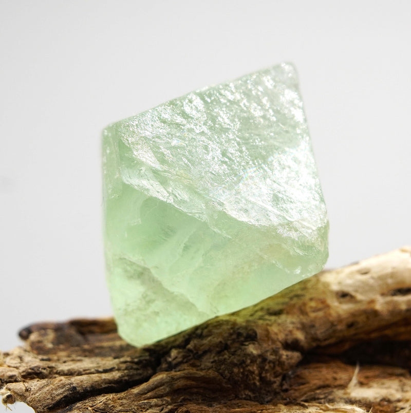 Green Fluorite Natural Octahedron: Ethically Mined Fluorite Crystal