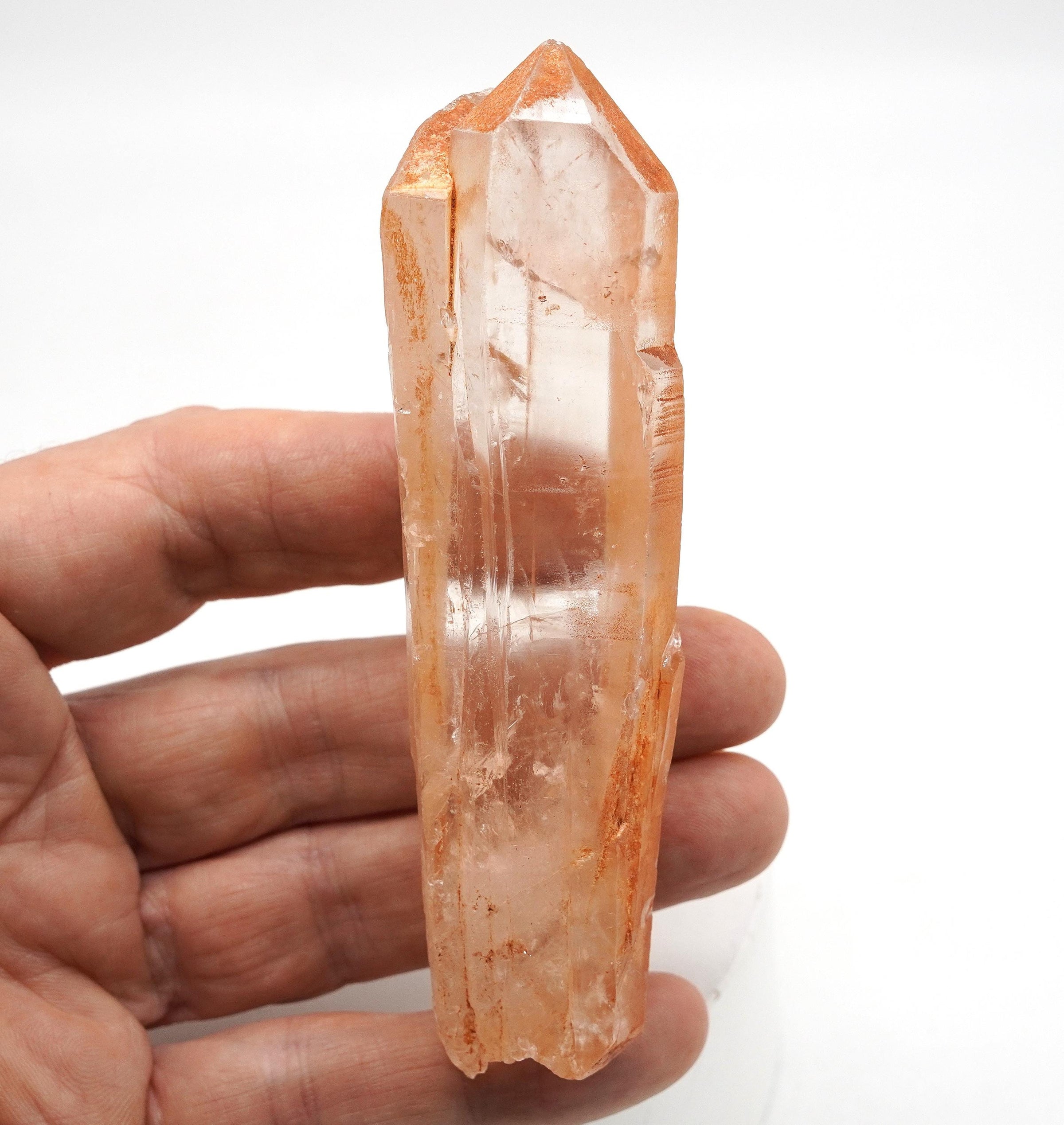 Lemurian Tangerine Quartz: Ethically Mined Natural Crystal