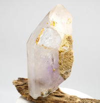 Brandberg Enhydro with Prehnite: Ethically Hand-Mined Large Quartz Crystal