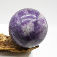 Lepidolite Sphere: Ethically Mined Crystal for Calm & Meditation