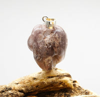 Lithium Quartz Silver Pendant: Handmade, Natural Lithium Crystal