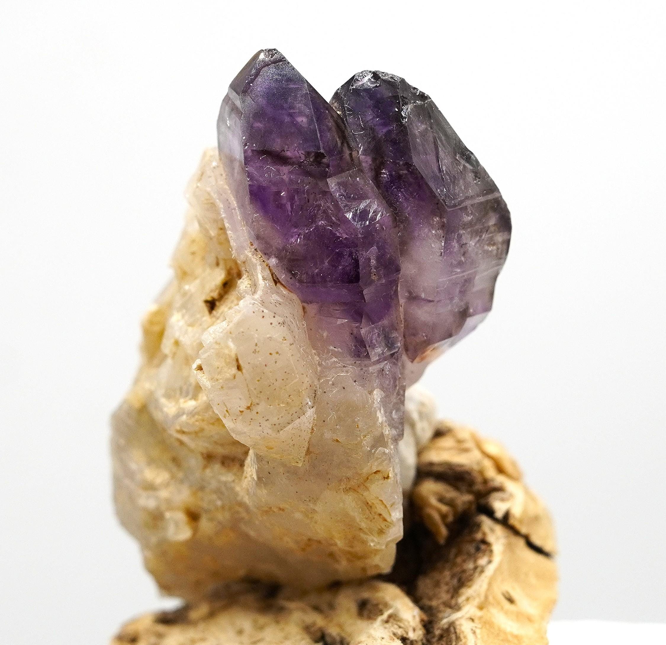 Brandberg Amethyst Twin Crystal: Ethically Mined Natural Quartz