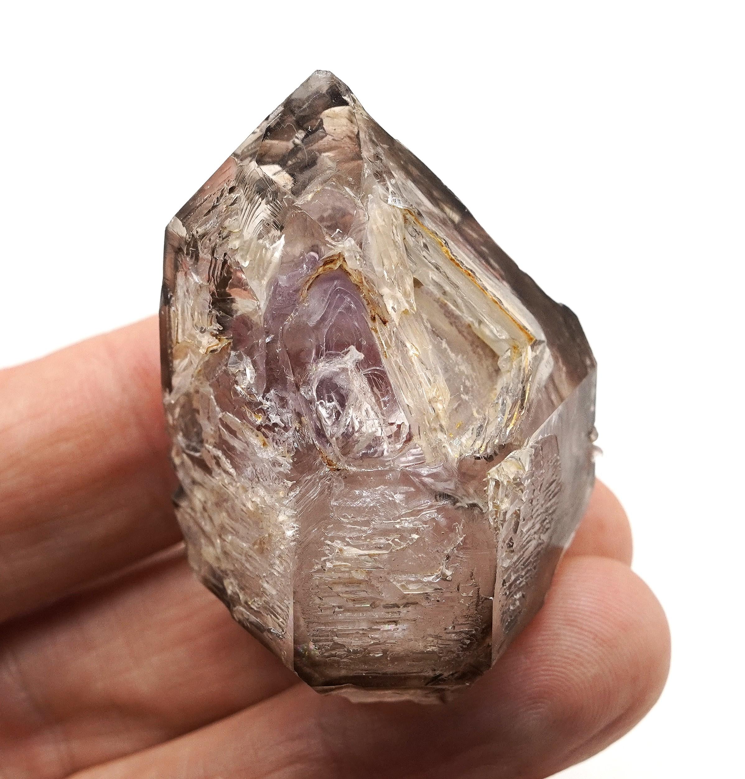Omapeleki Brandberg Skeletal Black Phantom: Ethically Mined Quartz Crystal