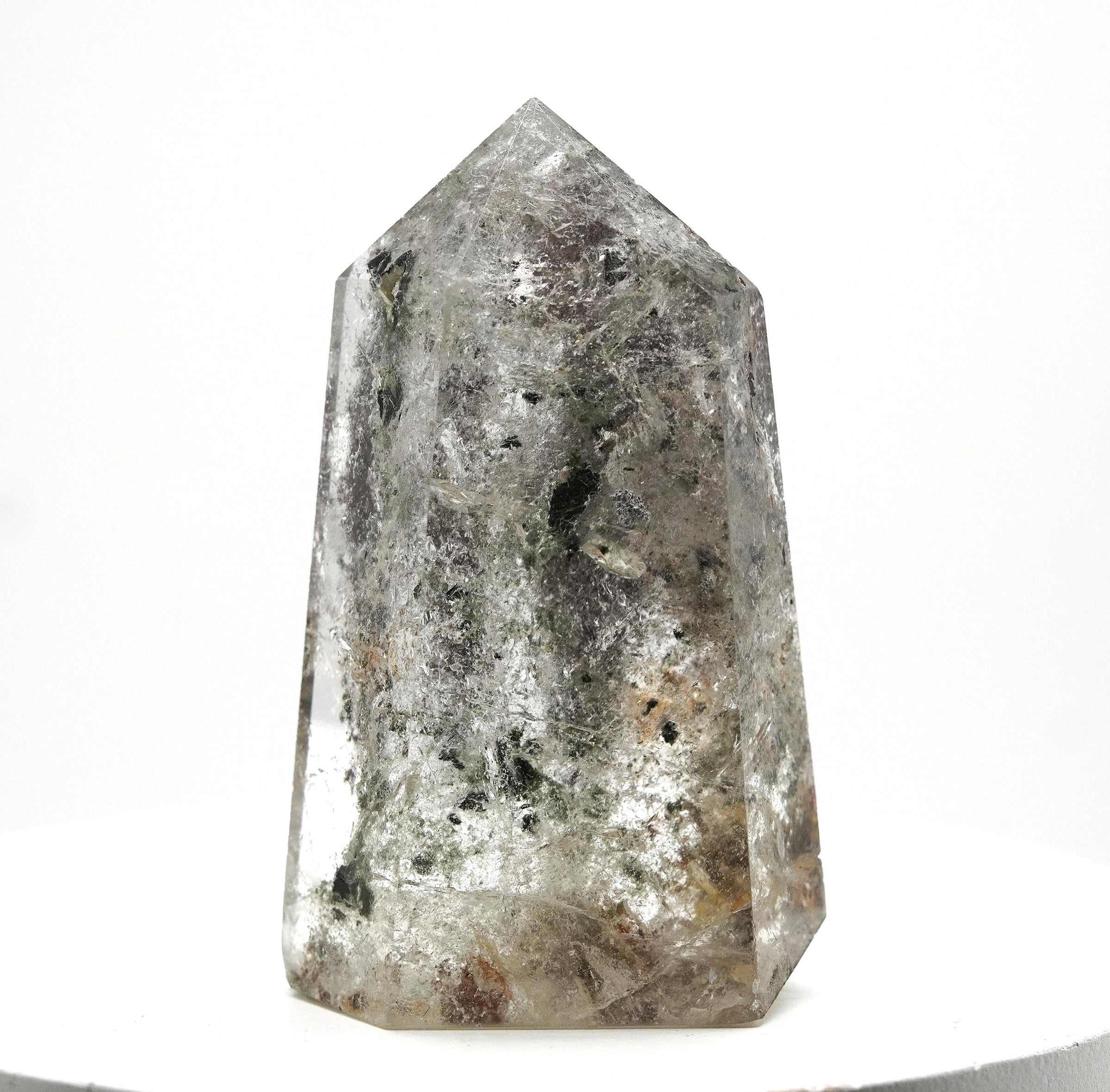 Garden Quartz: Hand-Mined Himalayan Crystal with Chlorite & Black Tourmaline