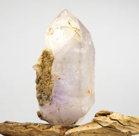 Brandberg Enhydro with Prehnite: Ethically Hand-Mined Large Quartz Crystal
