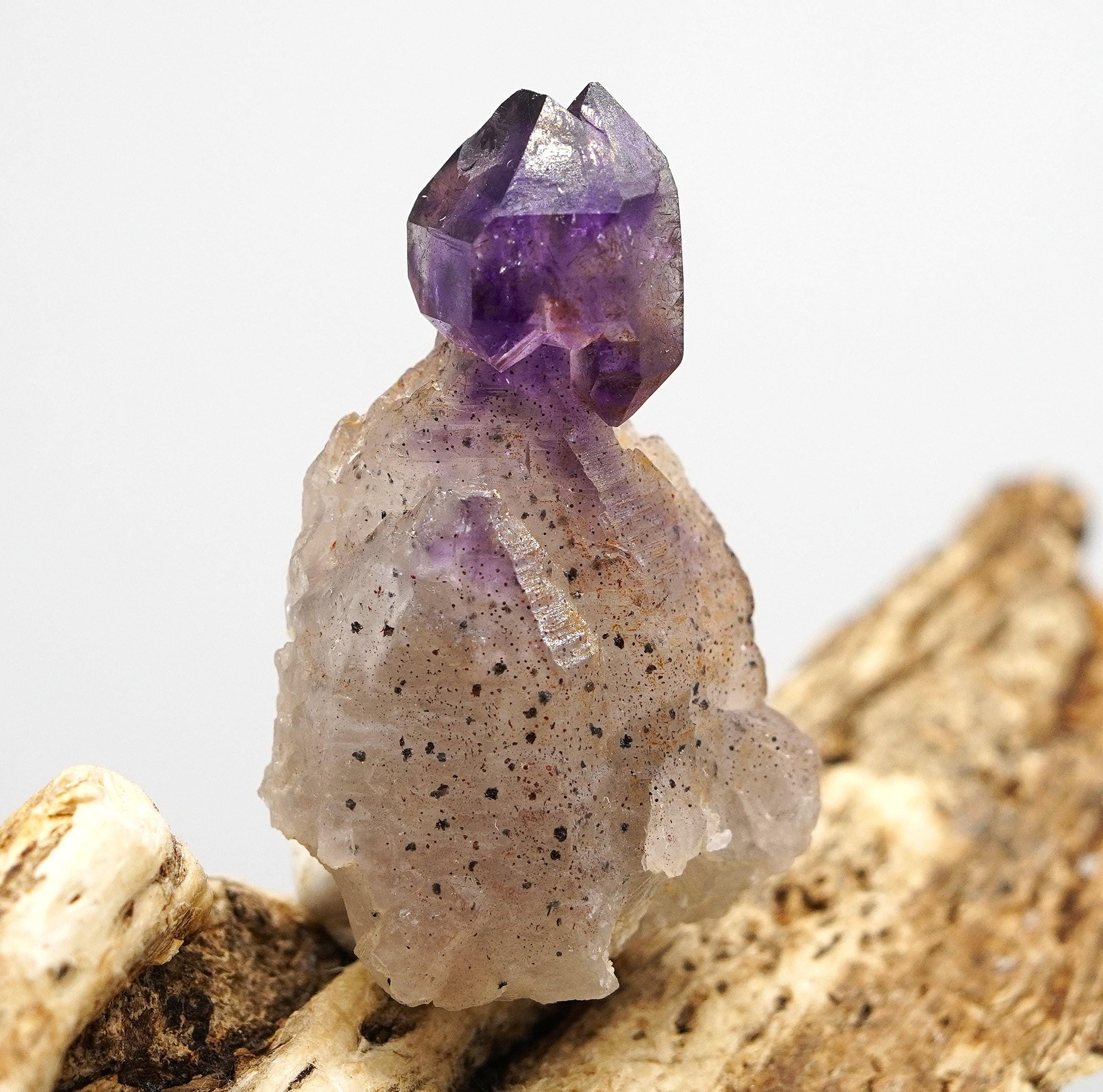 Brandberg Self-Healed Harlequin Quartz: Ethically Mined Natural Crystal