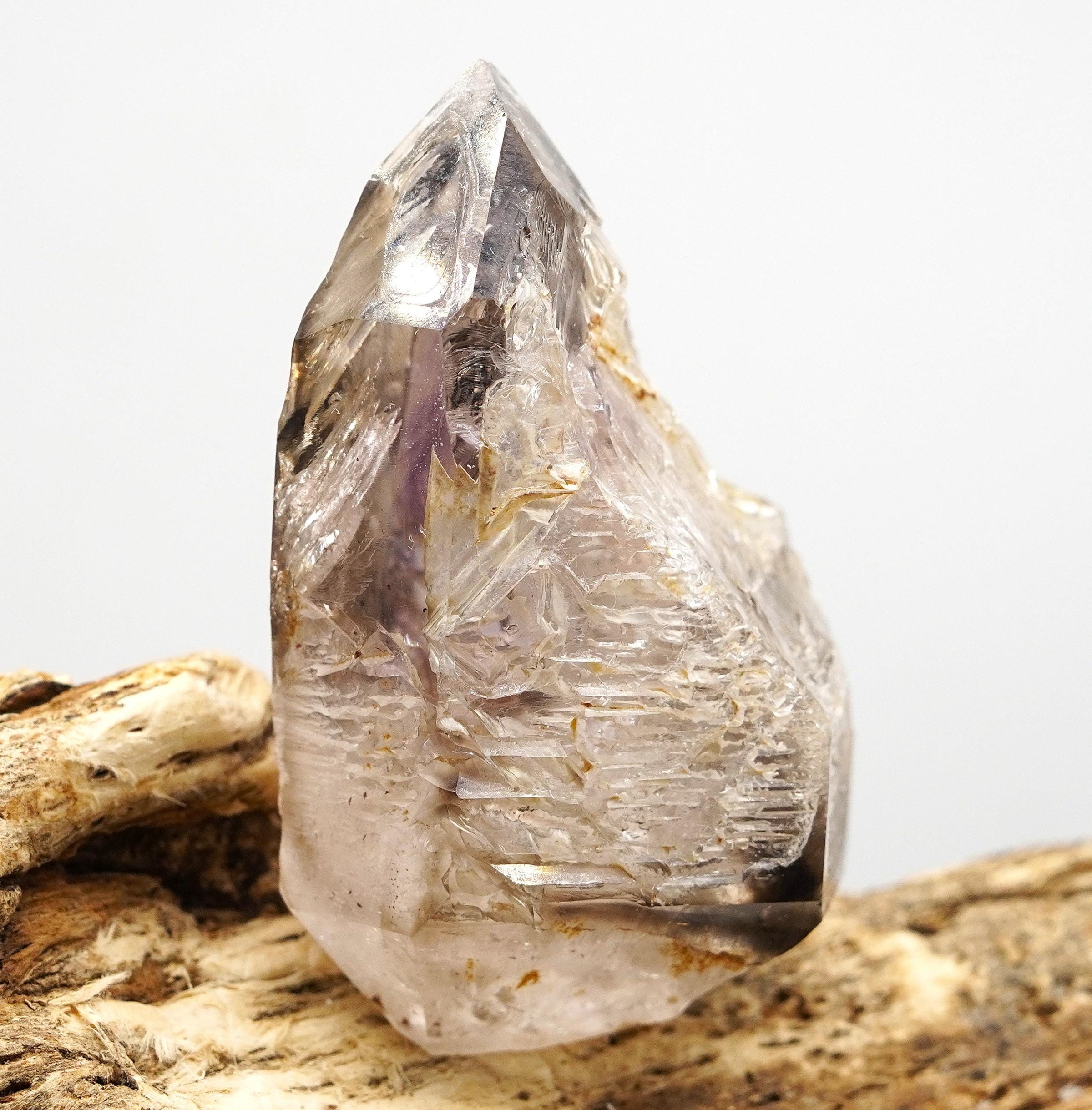 Omapeleki Brandberg Skeletal Black Phantom: Ethically Mined Quartz Crystal