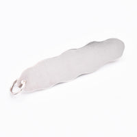 Sterling Silver Biwa Pearl and Pink Tourmaline Pendant