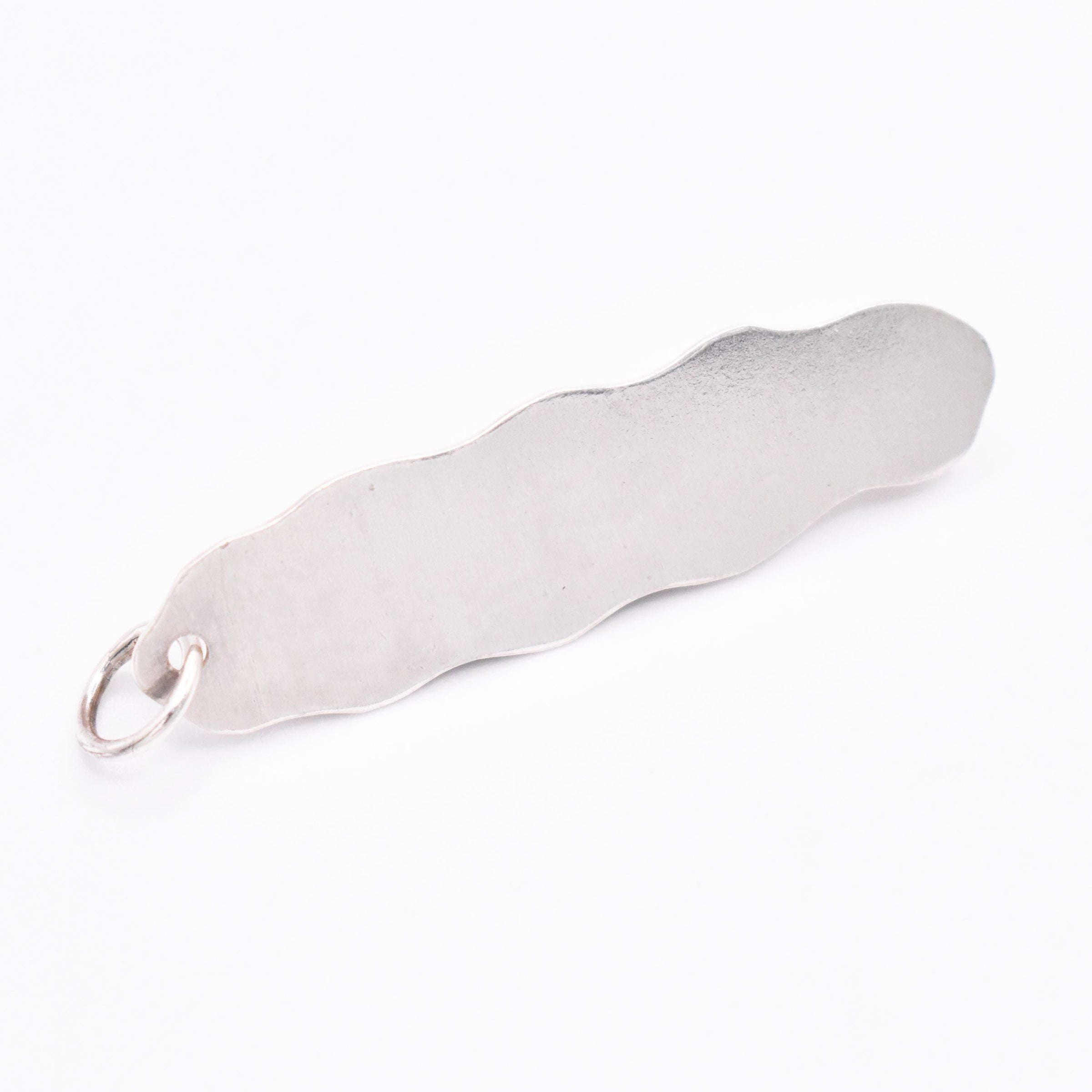 Sterling Silver Biwa Pearl and Pink Tourmaline Pendant