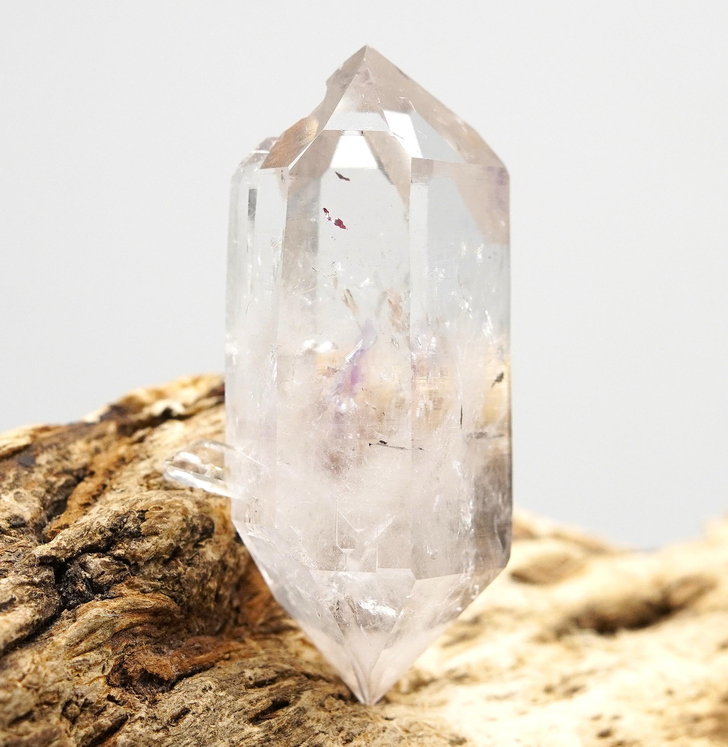 Brandberg Harlequin Twin Crystal: Ethically Hand-Mined Natural Raw Crystal