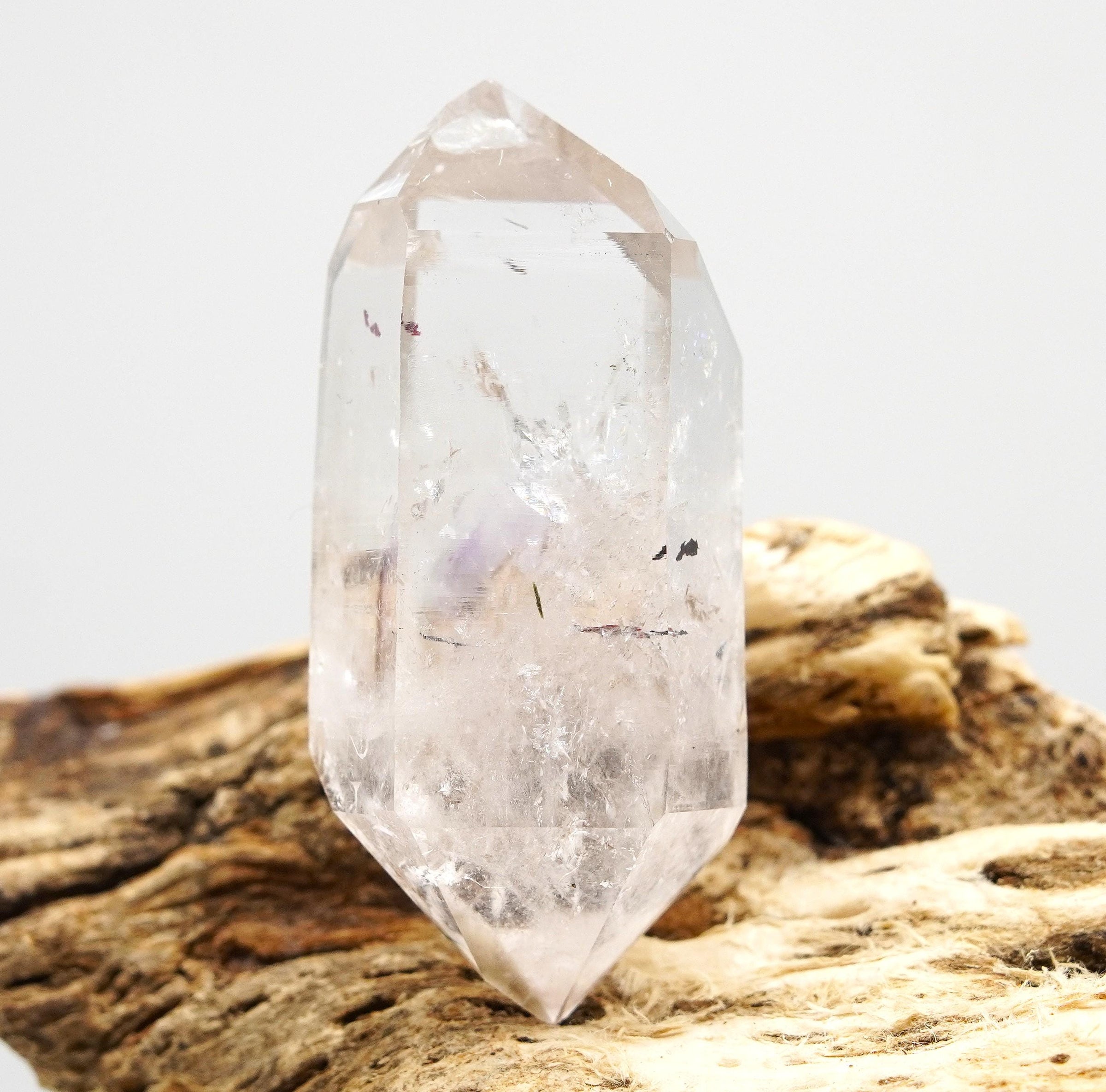 Brandberg Harlequin Twin Crystal: Ethically Hand-Mined Natural Raw Crystal