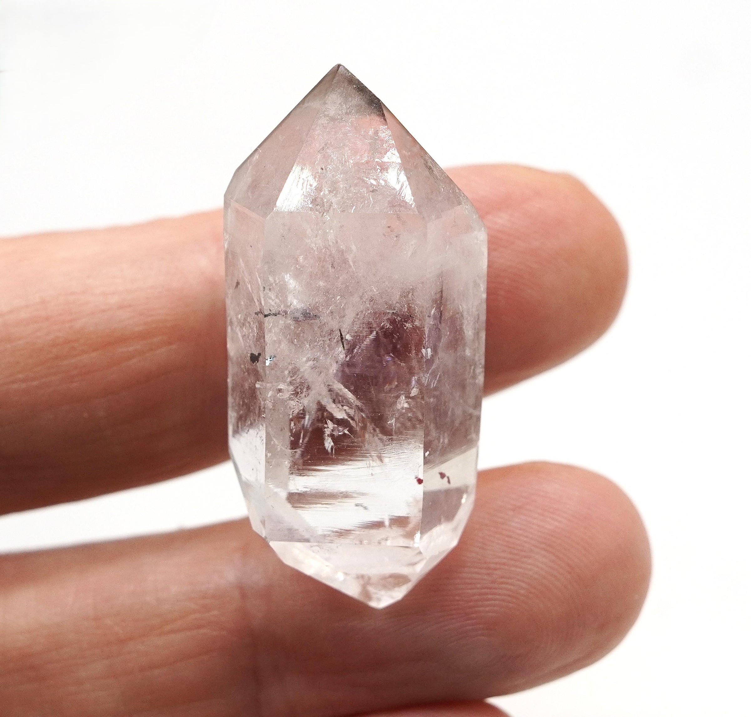 Brandberg Harlequin Twin Crystal: Ethically Hand-Mined Natural Raw Crystal