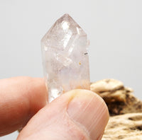 Brandberg Harlequin Twin Crystal: Ethically Hand-Mined Natural Raw Crystal