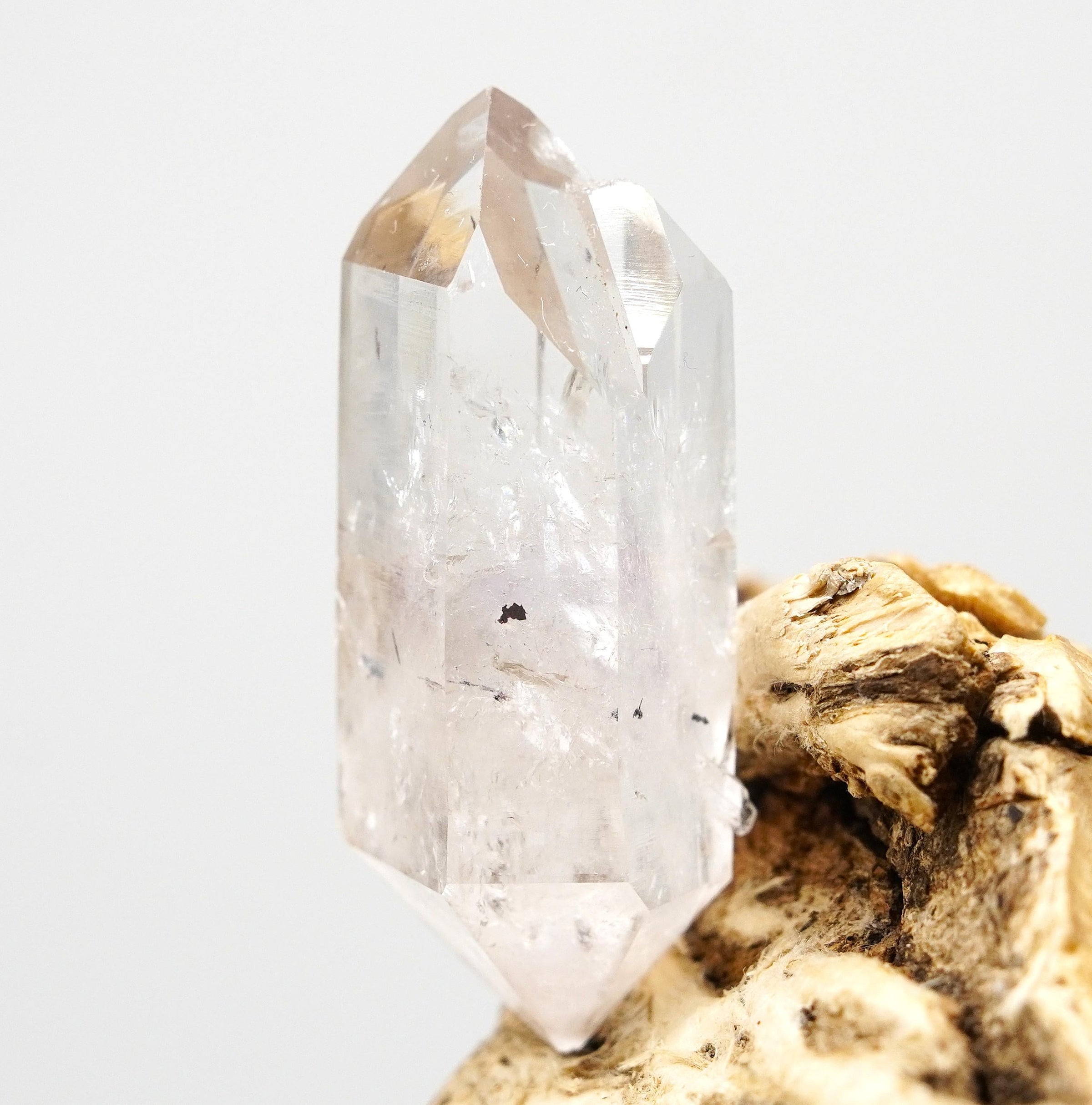Brandberg Harlequin Twin Crystal: Ethically Hand-Mined Natural Raw Crystal
