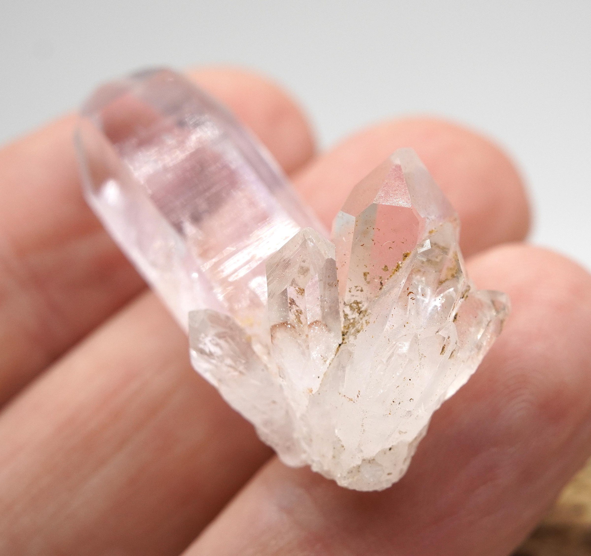 Brandberg Quartz on Mini Cluster: Ethically Hand-Mined Raw Crystal