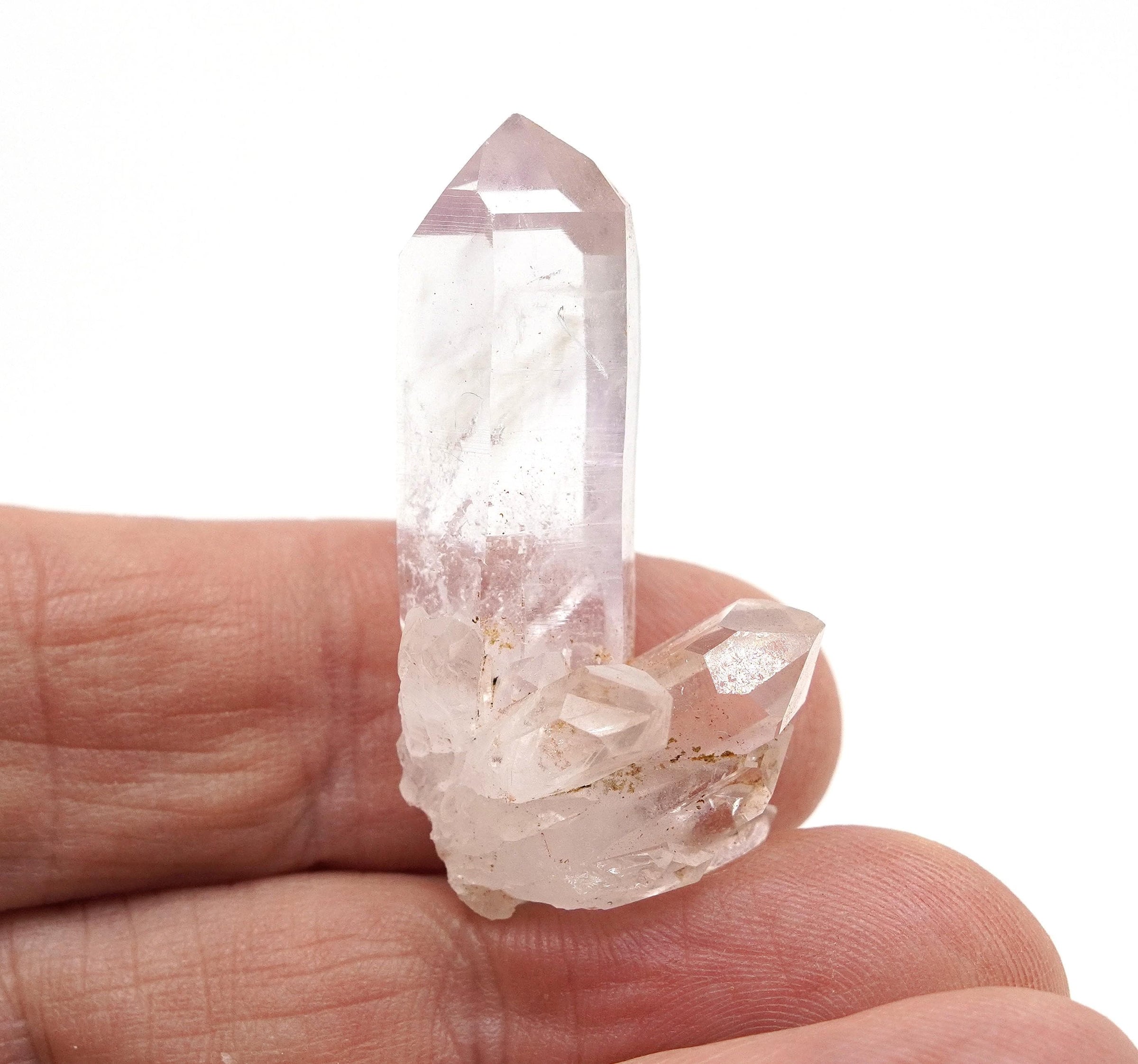 Brandberg Quartz on Mini Cluster: Ethically Hand-Mined Raw Crystal