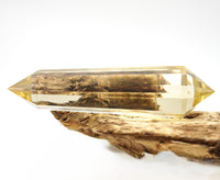 8-Sided Flawless Natural Citrine Vogel Wand: Ethically Mined Hand-Cut Vogel