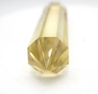 8-Sided Flawless Natural Citrine Vogel Wand: Ethically Mined Hand-Cut Vogel