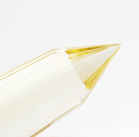 24-Sided Flawless Natural Citrine Vogel Wand: Ethically Mined Hand-Cut Vogel