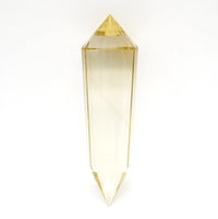 24-Sided Flawless Natural Citrine Vogel Wand: Ethically Mined Hand-Cut Vogel