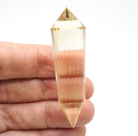 24-Sided Flawless Natural Citrine Vogel Wand: Ethically Mined Hand-Cut Vogel