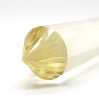 24-Sided Flawless Natural Citrine Vogel Wand: Ethically Mined Hand-Cut Vogel