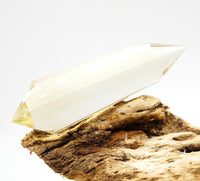 24-Sided Flawless Natural Citrine Vogel Wand: Ethically Mined Hand-Cut Vogel