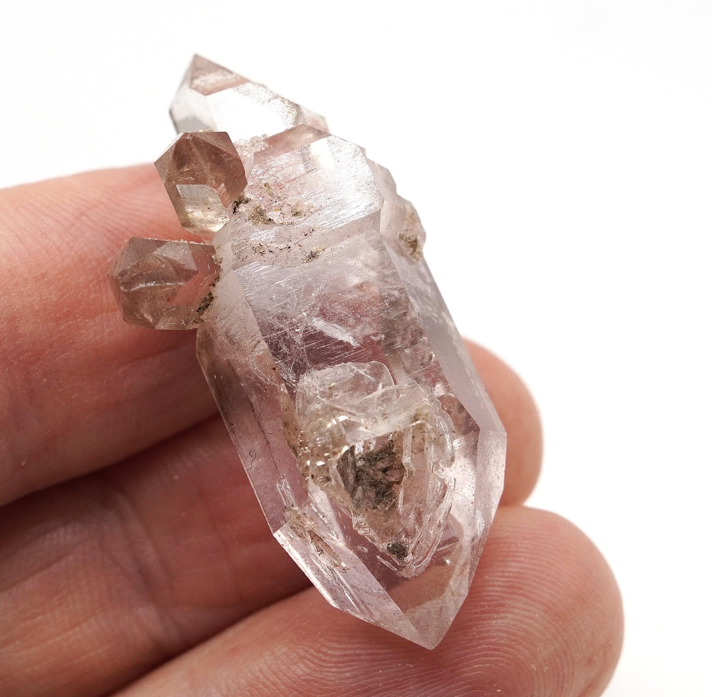 Brandberg Harlequin Self-Healed Generator Manifestation Quartz: Ethically Hand-Mined Raw Crystal