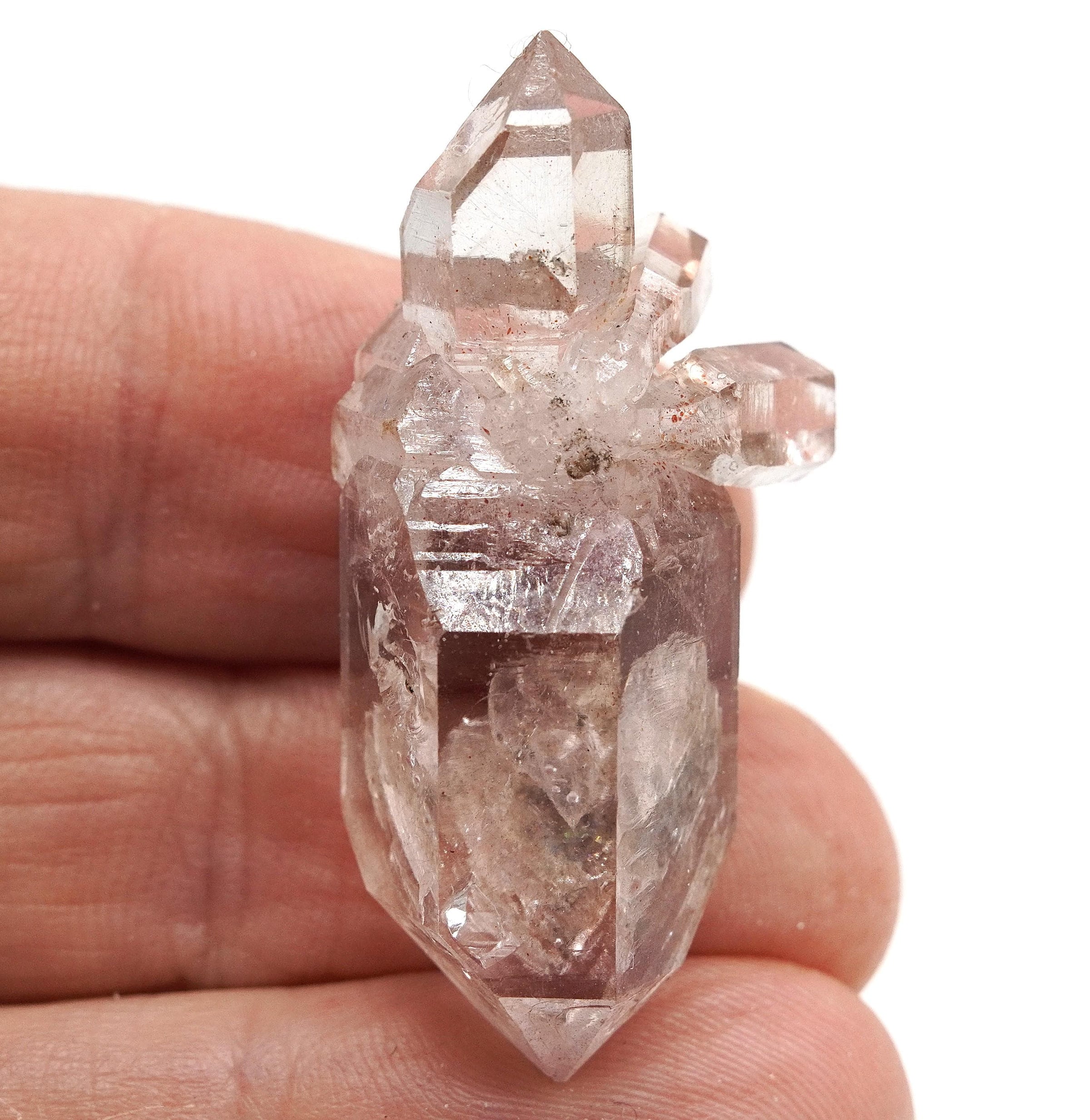 Brandberg Harlequin Self-Healed Generator Manifestation Quartz: Ethically Hand-Mined Raw Crystal
