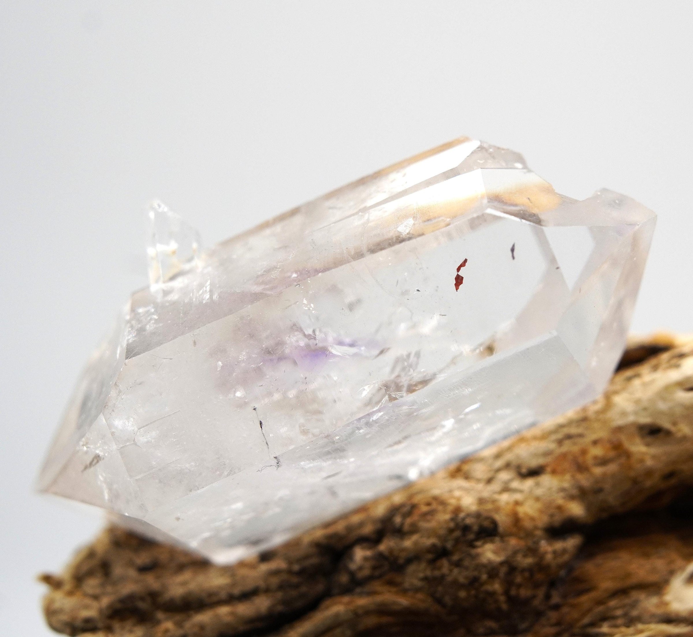Brandberg Harlequin Twin Crystal: Ethically Hand-Mined Natural Raw Crystal