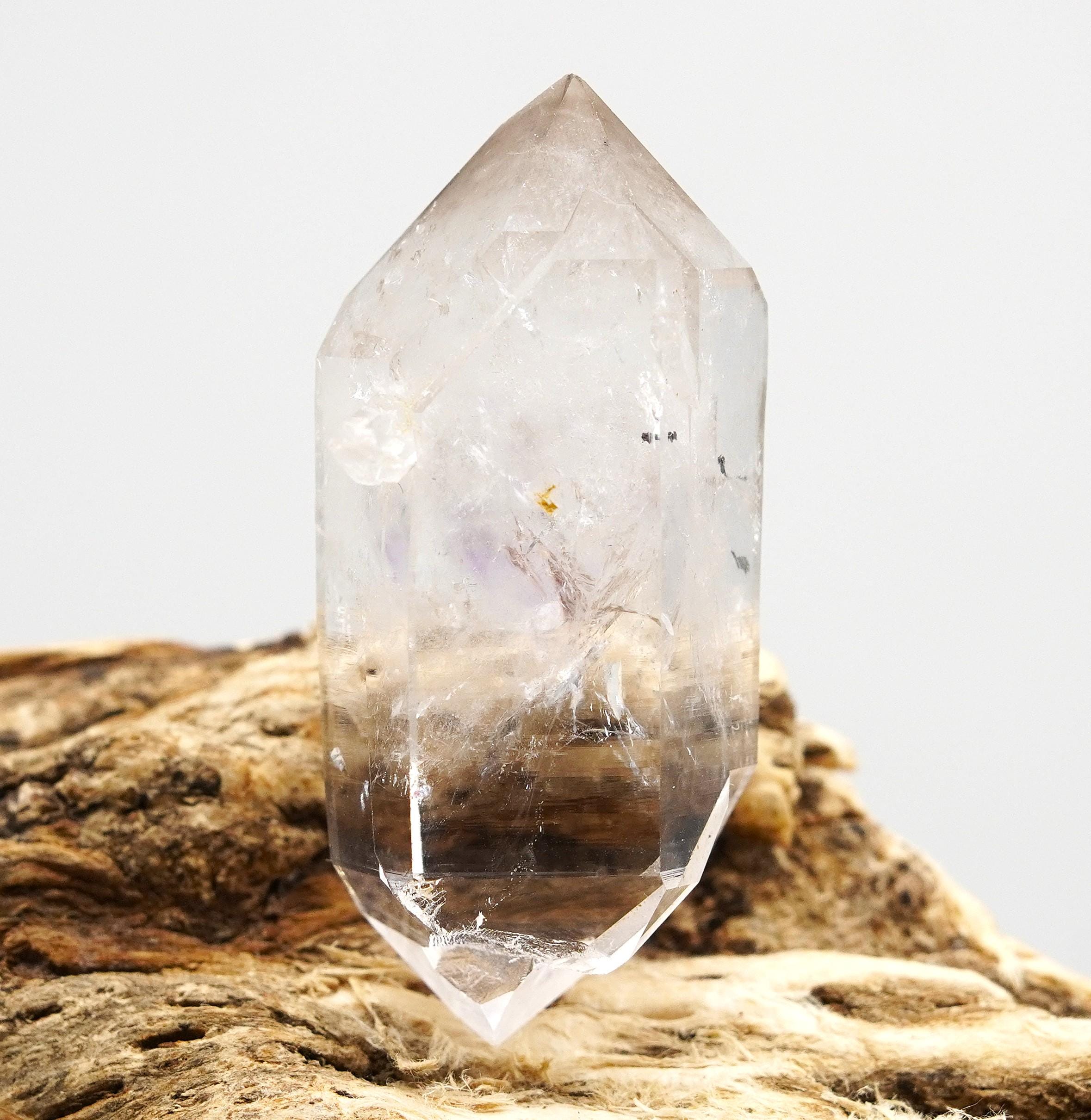 Brandberg Harlequin Twin Crystal: Ethically Hand-Mined Natural Raw Crystal