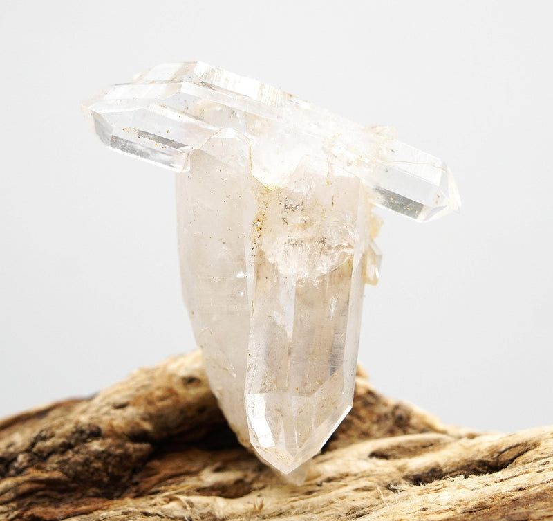 Brandberg Self-Healed Twin Dow DT Window Crystal: Ethically Hand-Mined Quartz